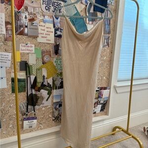 Elegant Cream Slip Dress